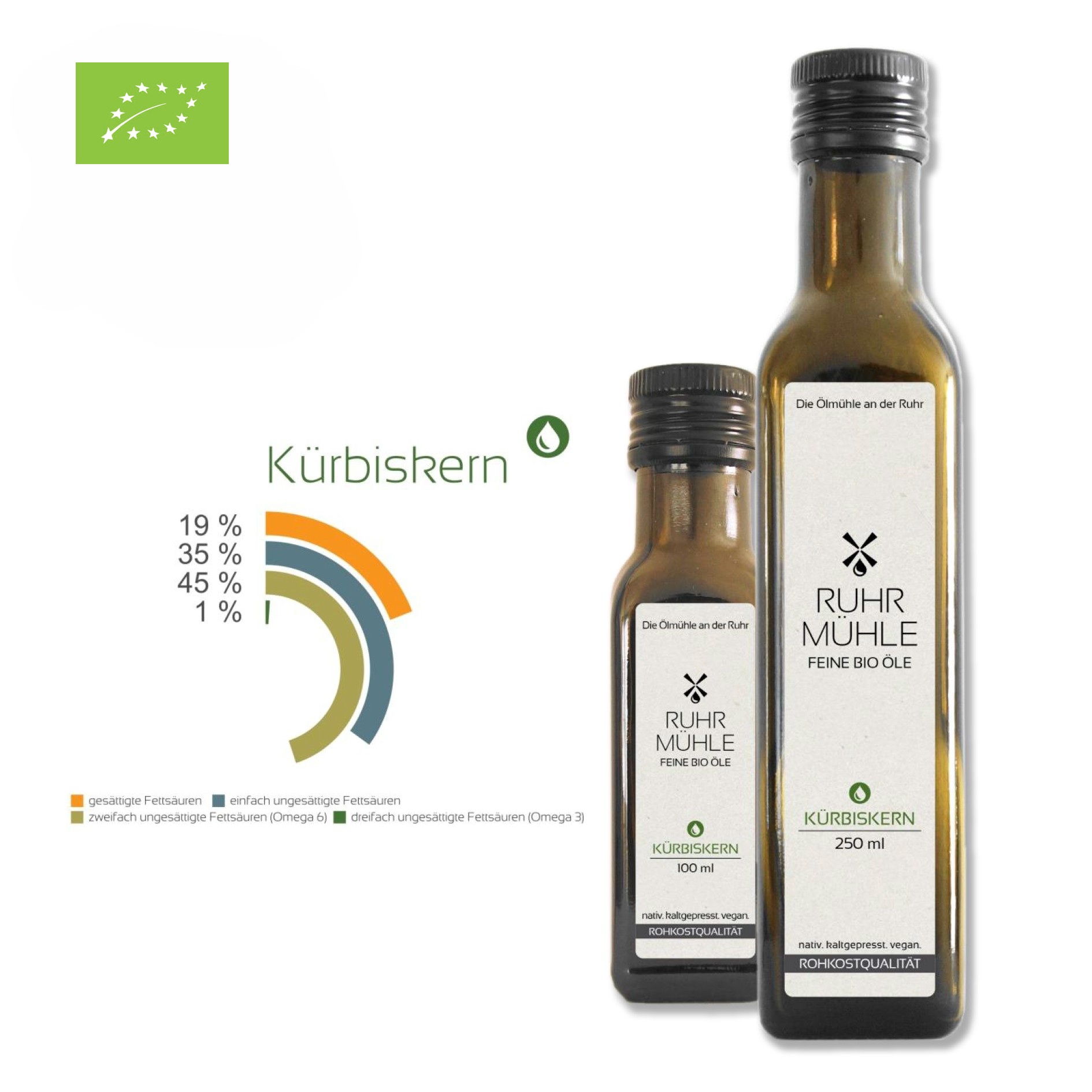 Bio Kürbiskernöl (DE-ÖKO-037) 100ml oder 250ml