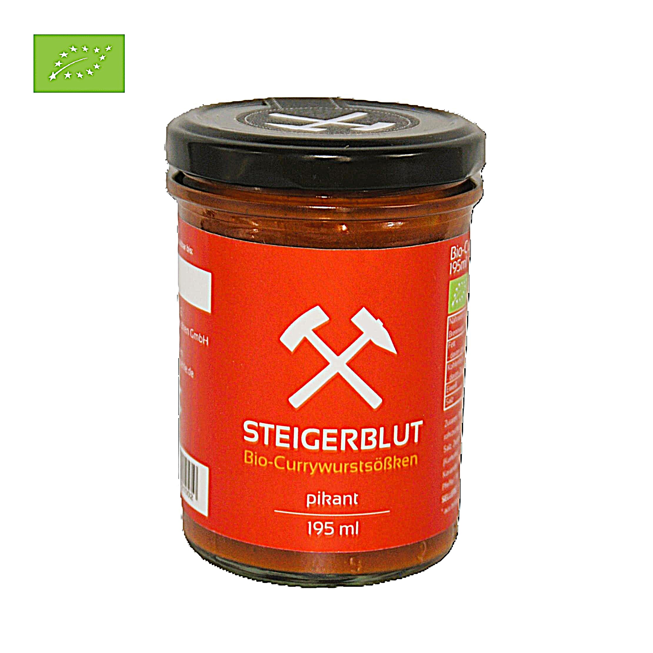 Bio STEIGERBLUT Currywurstsauce (DE-ÖKO-037) 195ml - pikant -